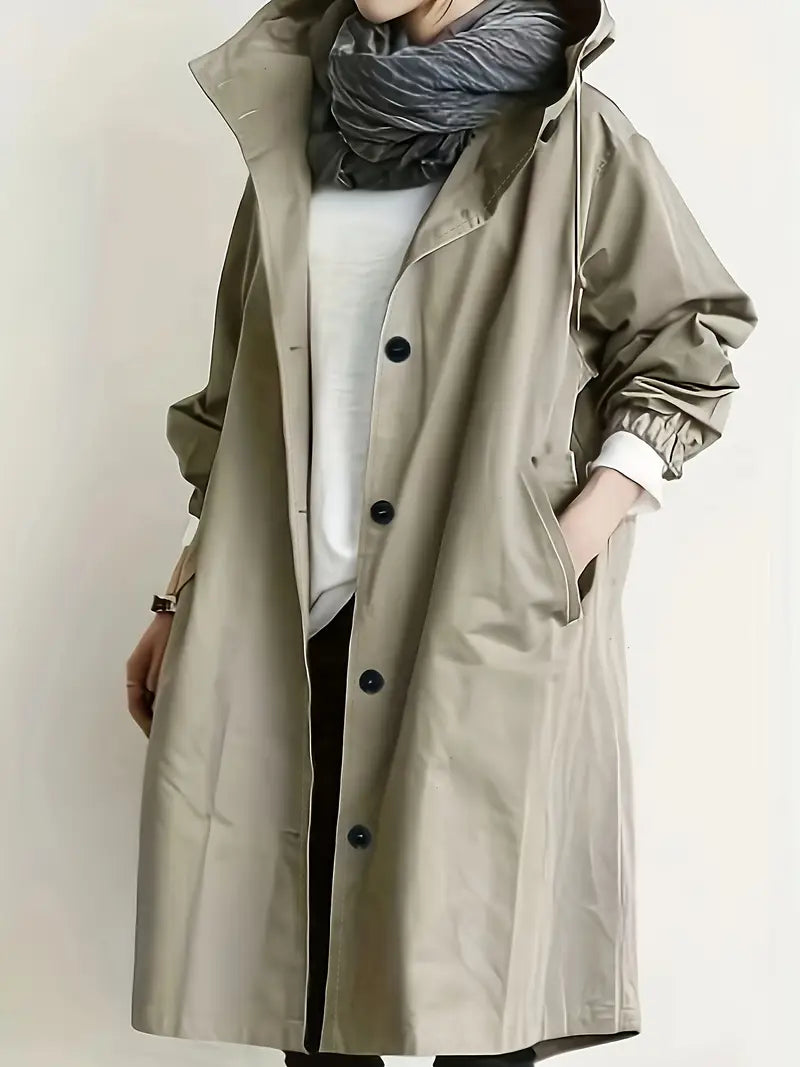 Lilia™ | Płaszcz Trench z Kapturem