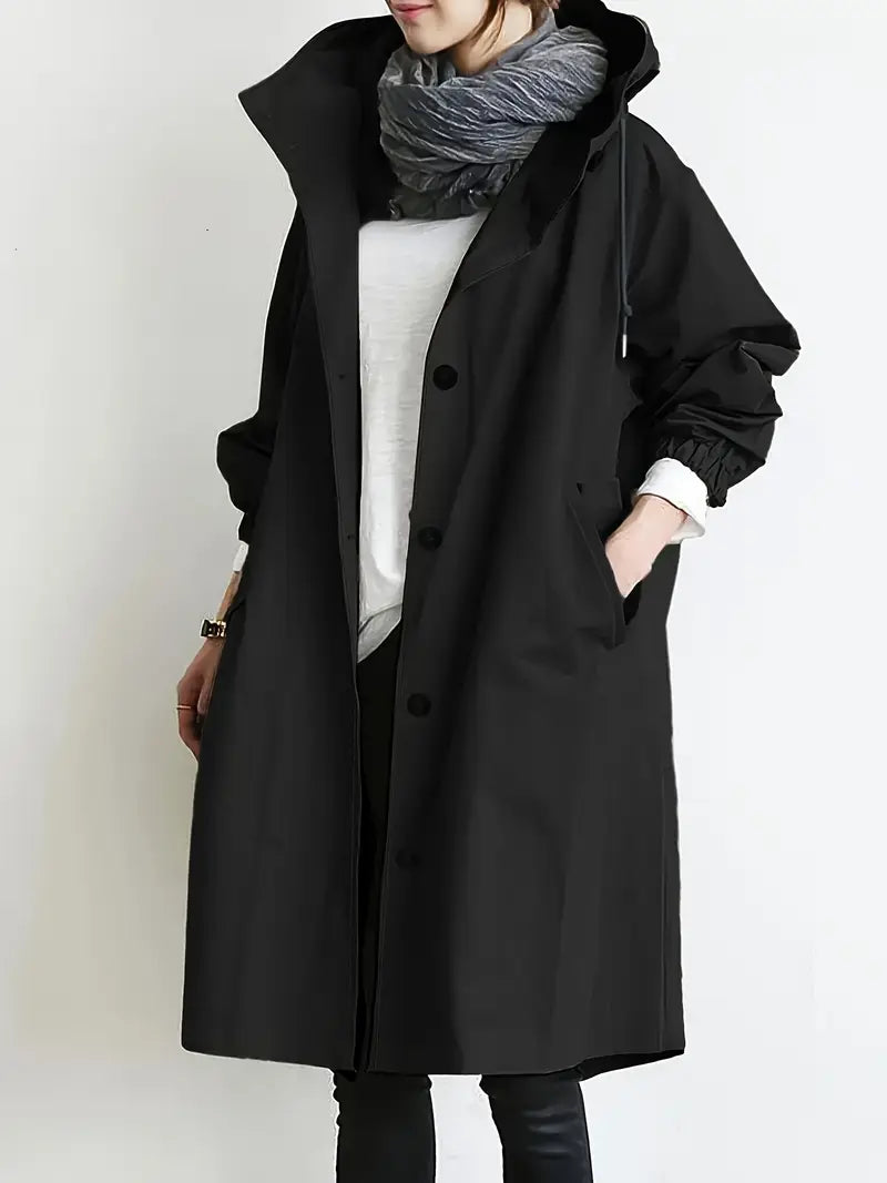 Lilia™ | Płaszcz Trench z Kapturem