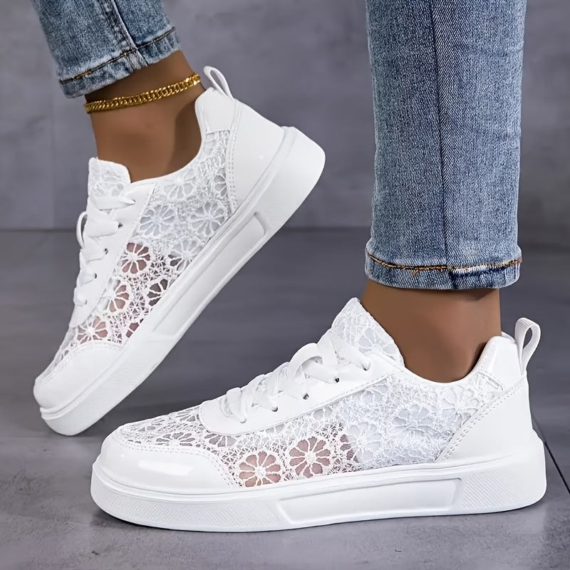 Dentelle - Baskets en Dentelle Florale