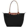 Longchamp - Duża torba Le Pliage, czarna