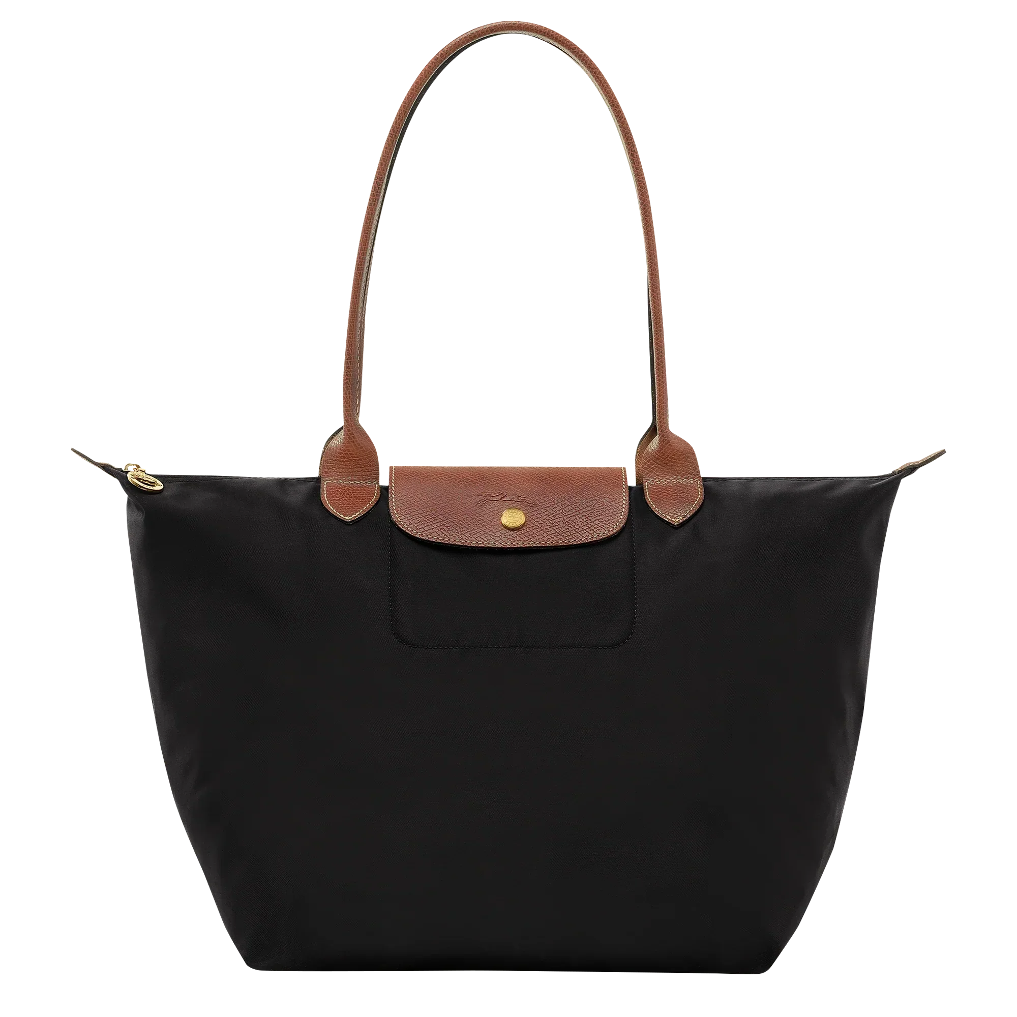 Longchamp - Duża torba Le Pliage, czarna