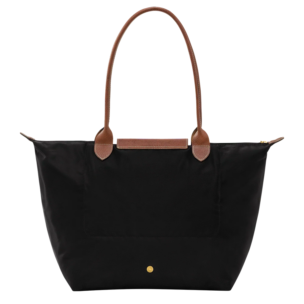 Longchamp - Duża torba Le Pliage, czarna