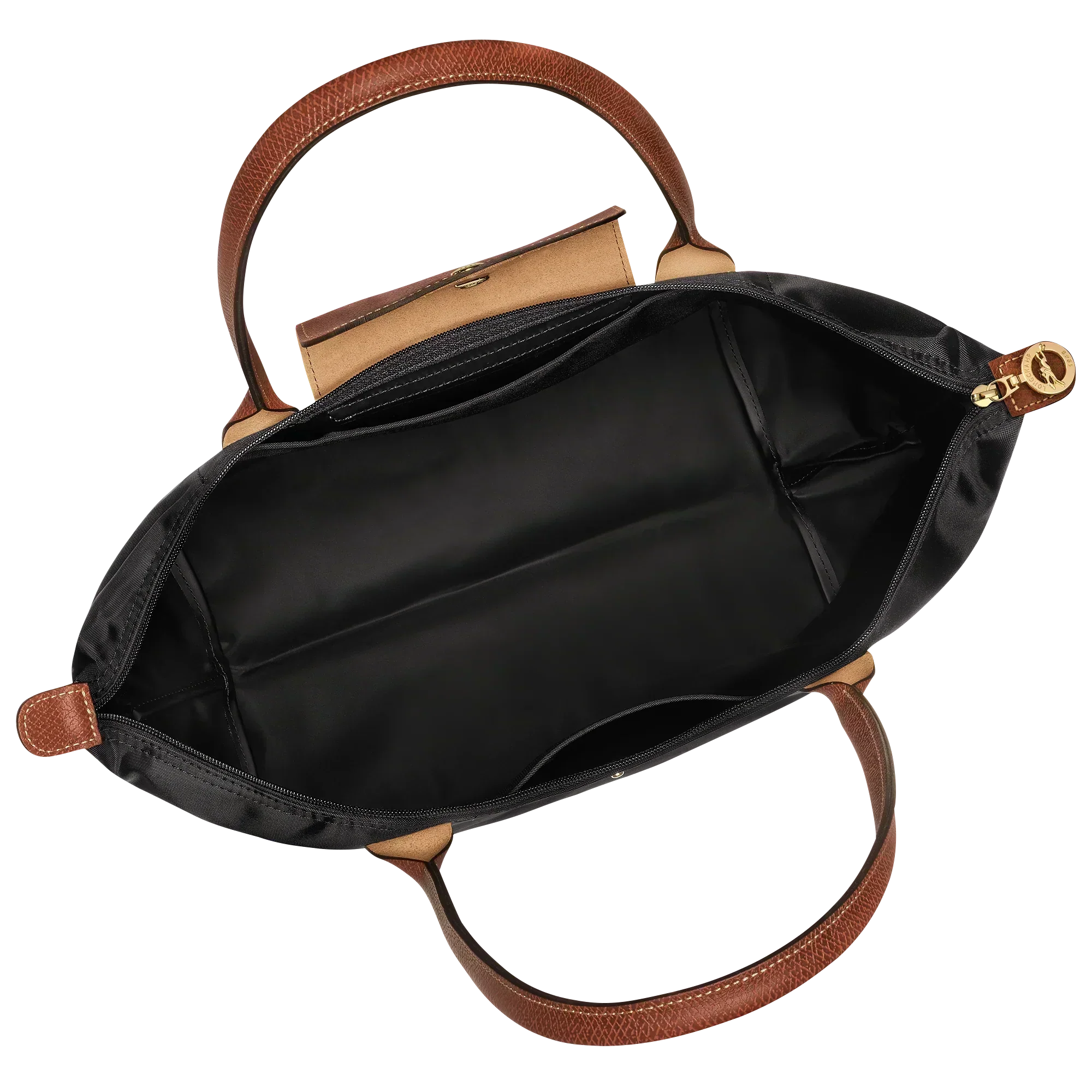 Longchamp - Duża torba Le Pliage, czarna