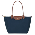 Longchamp - Duża torba Le Pliage, granatowa