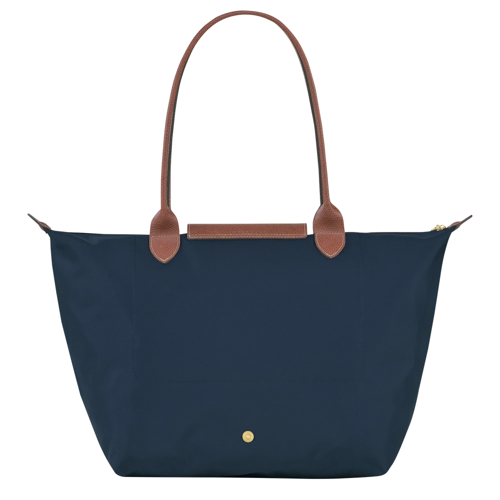 Longchamp - Duża torba Le Pliage, granatowa
