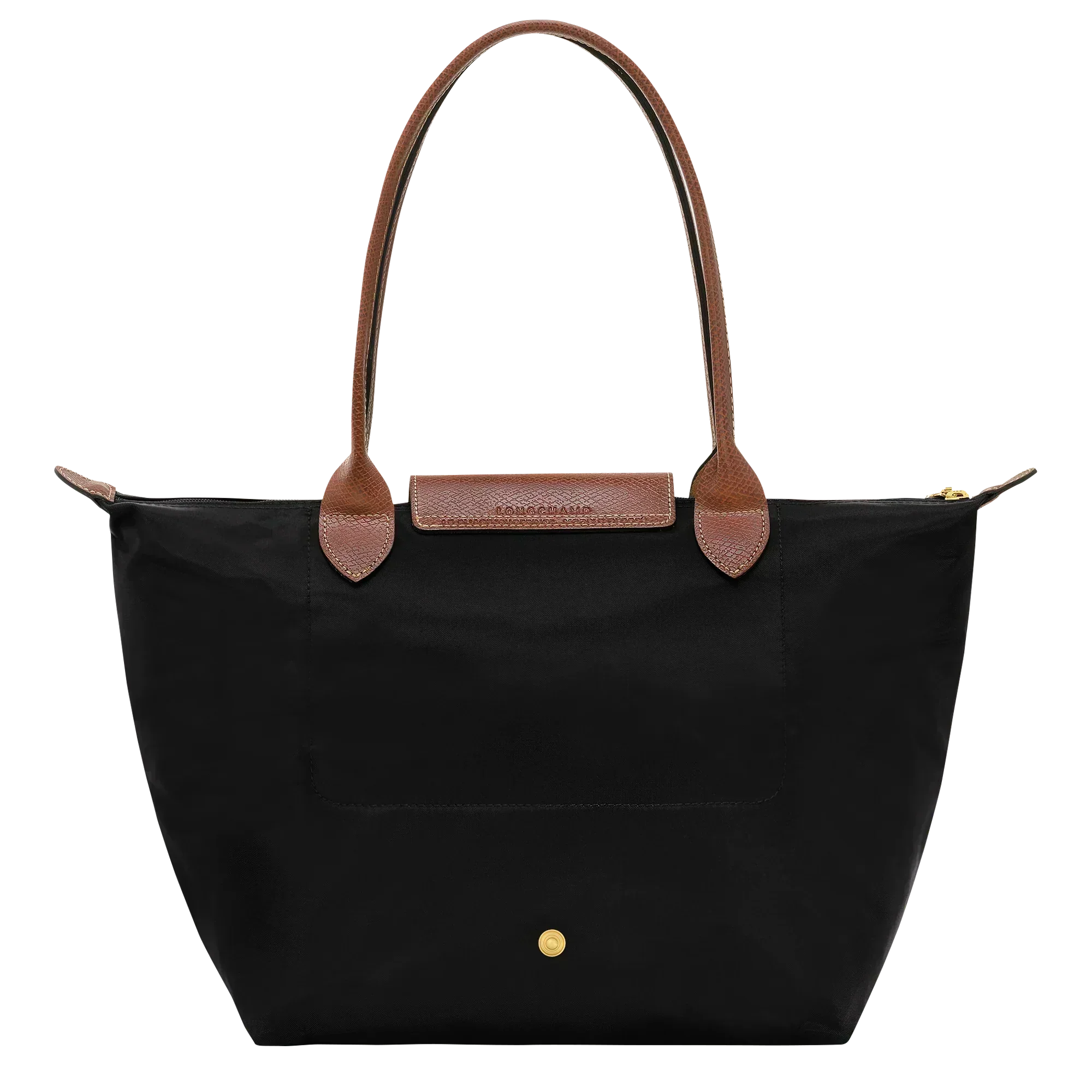 Longchamp - Średnia torba Le Pliage, Czarna