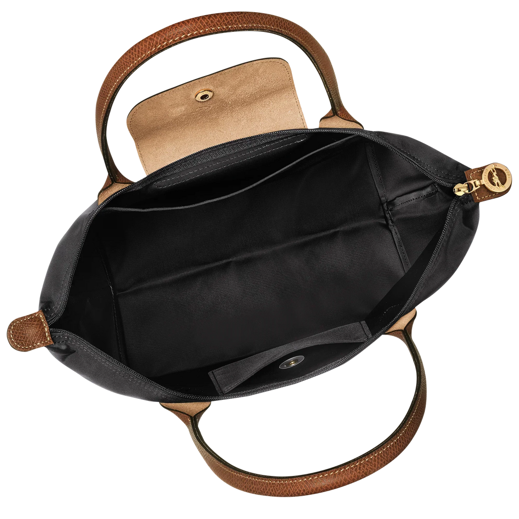 Longchamp - Średnia torba Le Pliage, Czarna