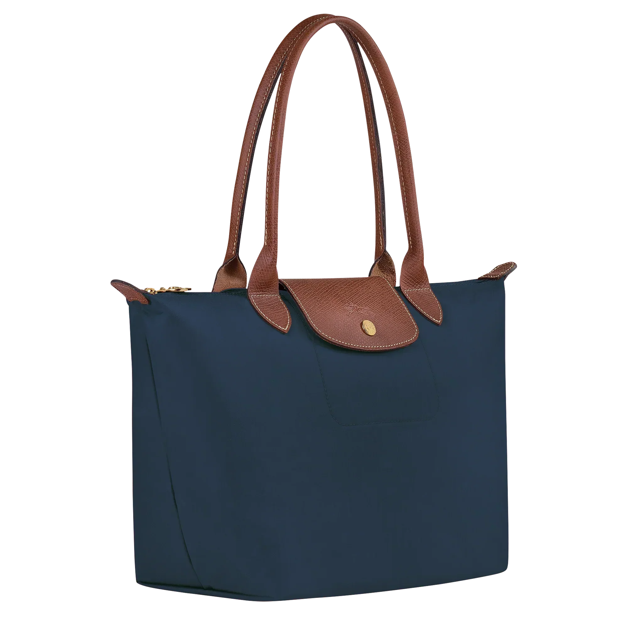 Longchamp - Średnia torba Le Pliage, Granatowa