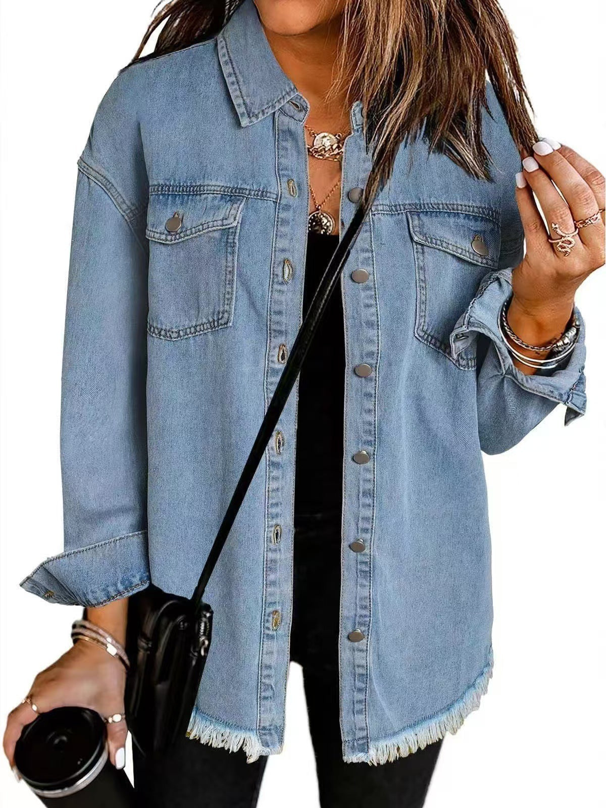 Sofia Denim™ | Elegancka kurtka dżinsowa