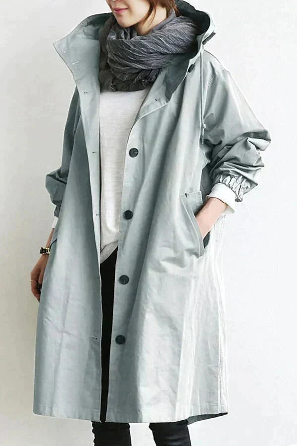 Lilia™ | Płaszcz Trench z Kapturem