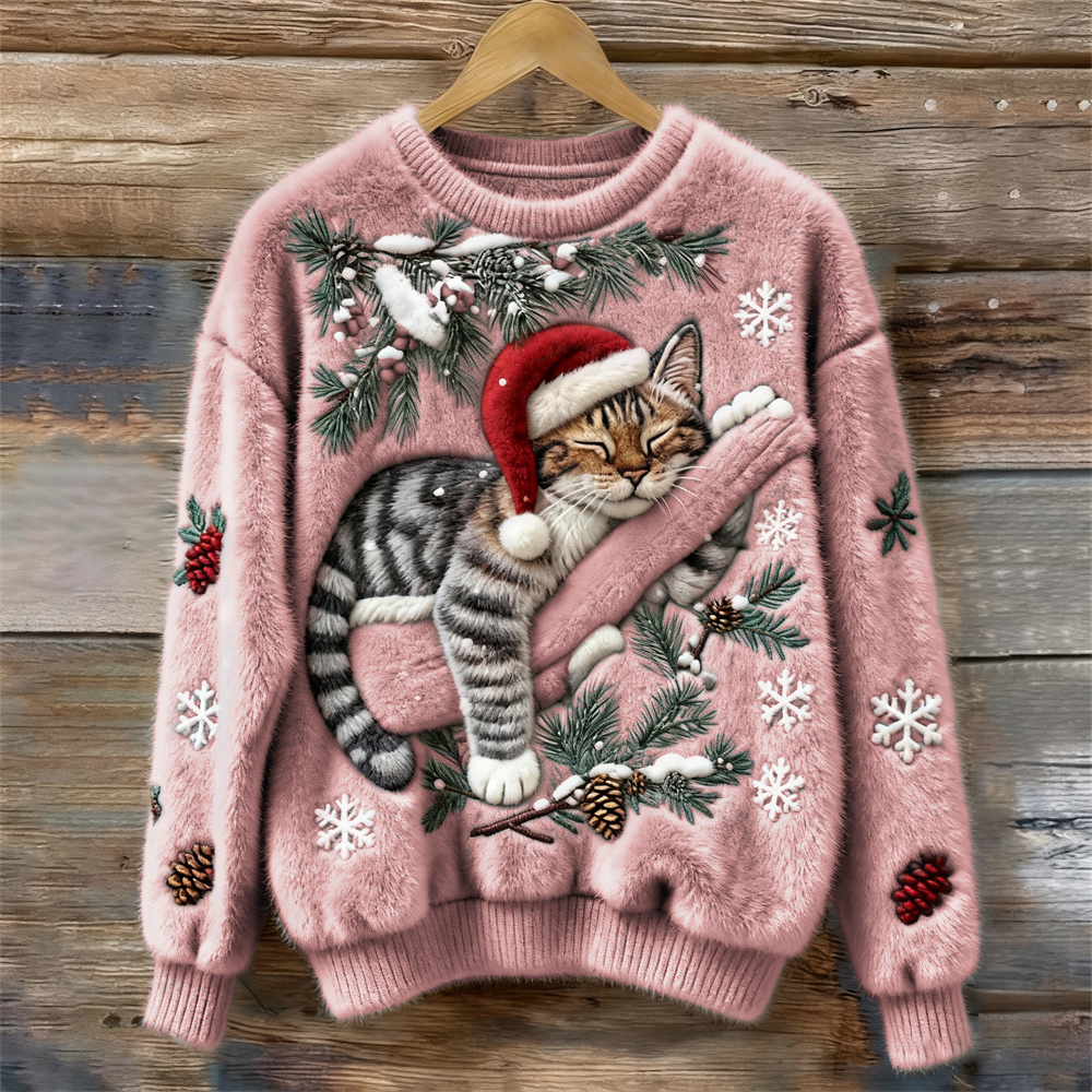 Hera™ | Świąteczny Koci Sweter