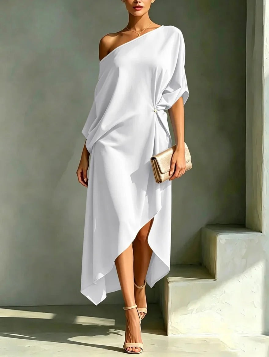 Camila | Elegancka sukienka asymetryczna