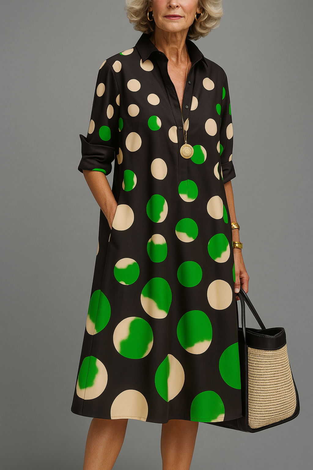 Naomi | Midi sukienka, zadbana i stylowa