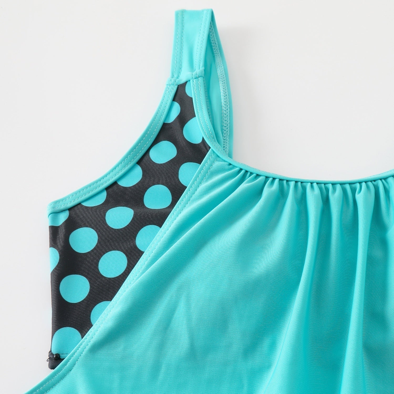 👙 Damski dwuczęściowy kostium kąpielowy – groszki, color‑block – Płatność przy odbiorze ✨
