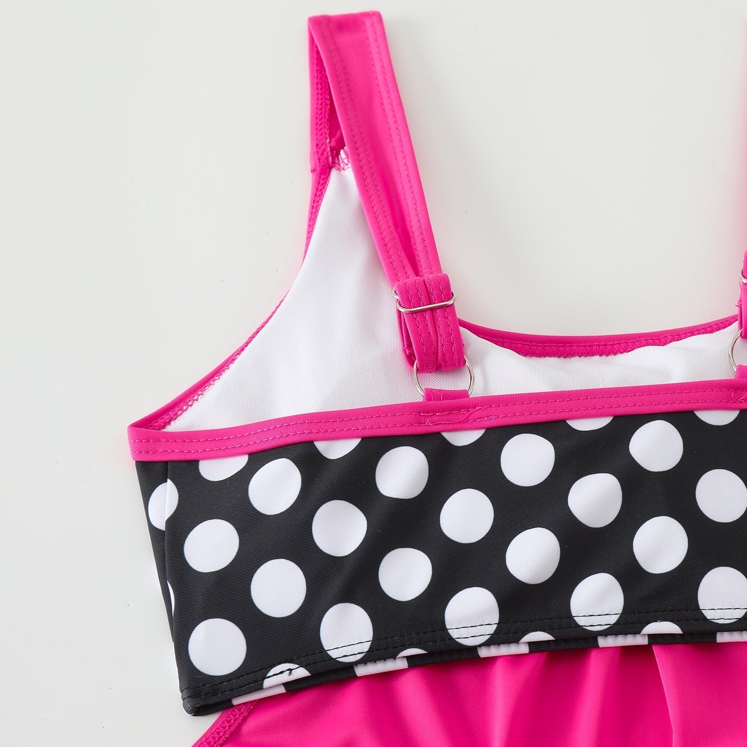 👙 Damski dwuczęściowy kostium kąpielowy – groszki, color‑block – Płatność przy odbiorze ✨
